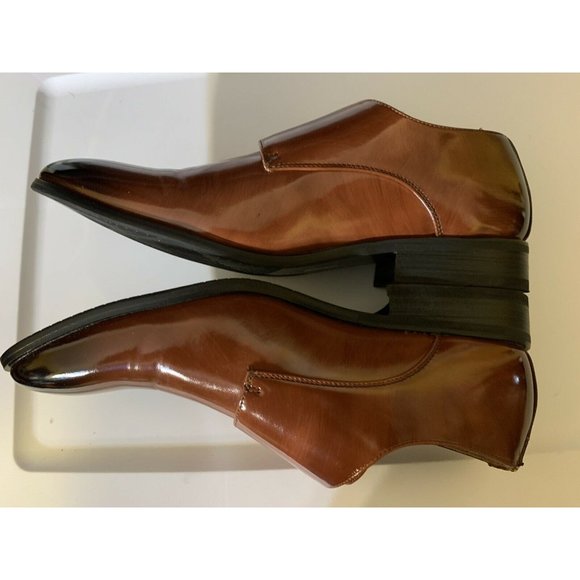 Majestic Collection Men’s Sz 7 1/2 Dress Shoes, Double Monk Strap Leather Scuffs - Picture 8 of 10